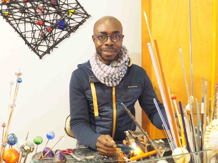Moulaye in his atelier 