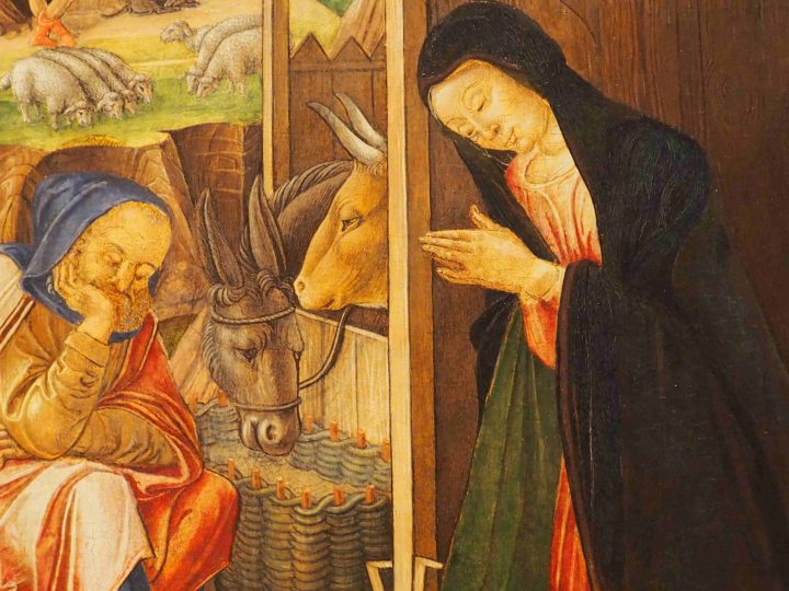 dettaglio, Bartolomeo Vivarini e bottega, Natività con santi e Cristo in pietà con angeli, Gallerie dell'Accademia