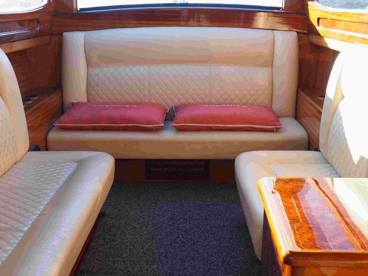 interior of a private water-taxi