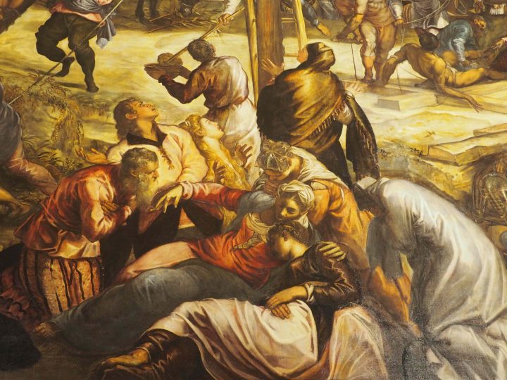 Detail von Tintoretto's Kreuzigung
