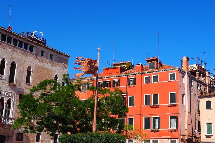 dettaglio del Campo della Bragora e del Palazzo gotico Gritti Badoer