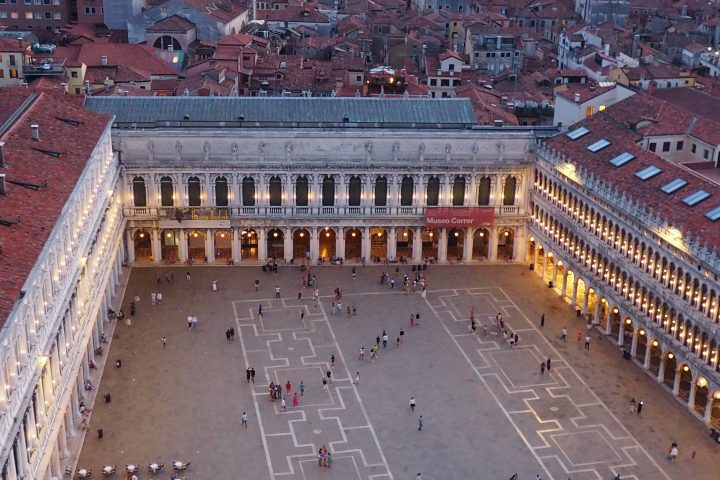 Saint Mark’s Square seen from the top of the bell-tower