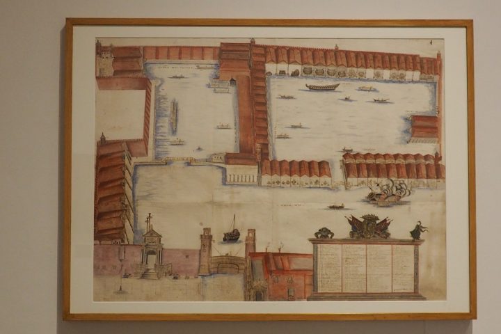 Arsenal in einer Zeichnung von Antonio di Natale, Correr Museum