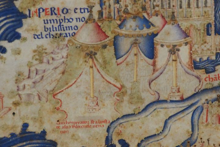 Cathay in der berühmten Mappa Mundi von Fra Mauro in der Staatsbibliothek Biblioteca Marciana, 1459