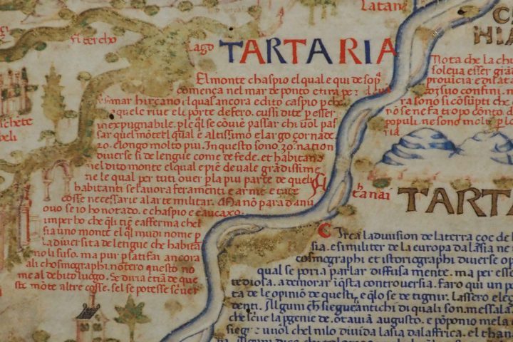 Tartarei in der berühmten Mappa Mundi von Fra Mauro in der Staatsbibliothek Biblioteca Marciana, 1459