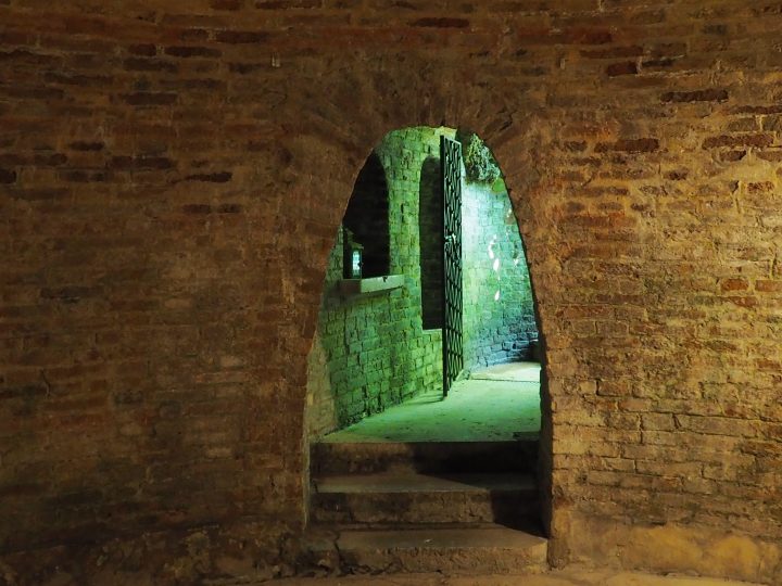 inside of the ice grotto in a Venetian garden