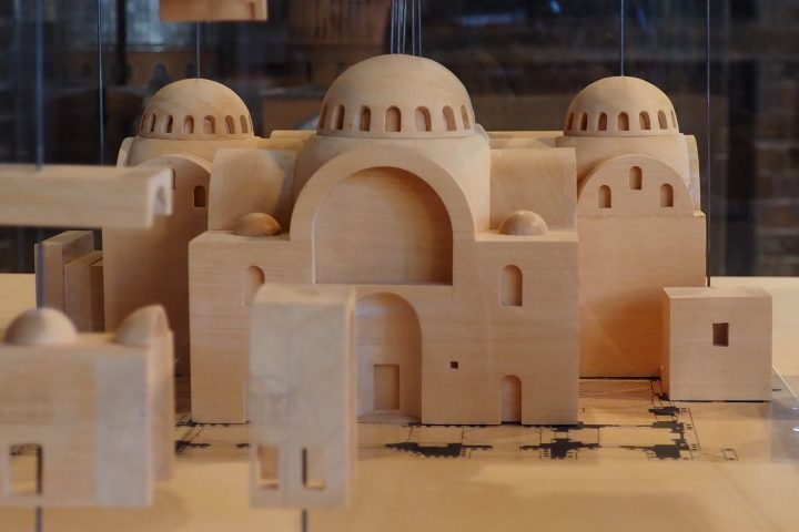 Model mit dem ursprünglichen Grundriß der Markuskirche